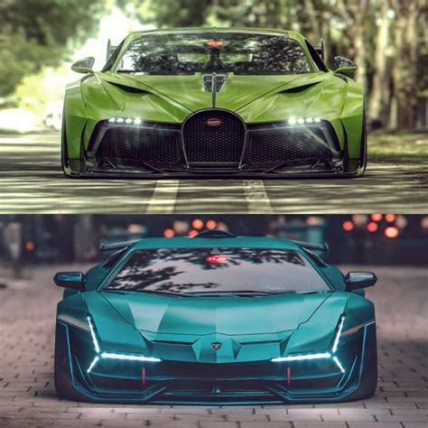 Lamborghini and bugatti